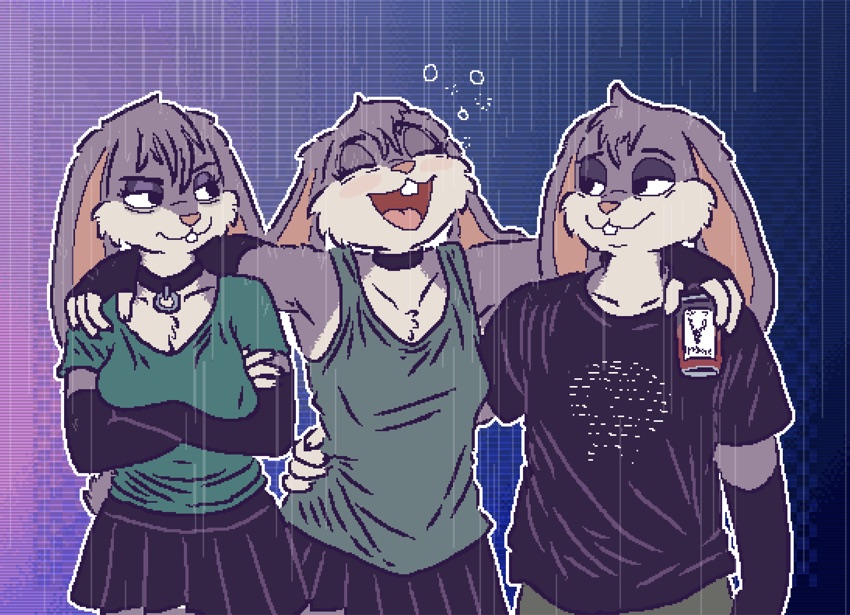 a trio of violet bunny, together at last